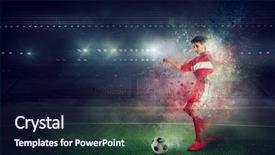  Presentation with victory - Audience pleasing PPT layouts consisting of kids football - endless will to victory mixed backdrop and a wine colored foreground