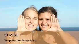  Presentation with teens drugs - Cool new slide set with kids frame - happy smiling teens backdrop and a  colored foreground