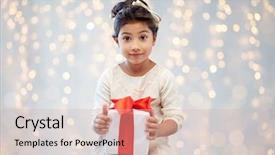  Presentation with christmas presents - Slides consisting of kids gifts - holidays presents christmas childhood background and a  colored foreground