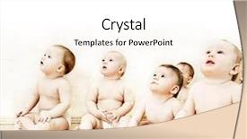  Presentation with kids health - Presentation enhanced with kids health - group of adorable toddlers looking background and a white colored foreground