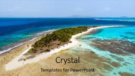  Presentation with aerial view of cape town - Cool new slide deck with kids in st vincent backdrop and a coral colored foreground