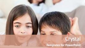  Presentation with movie theater loving couple - Beautiful slides featuring kids internet - lovely children watching a movie backdrop and a coral colored foreground