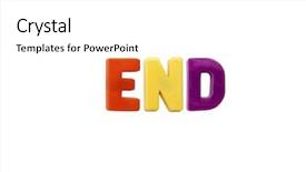  Presentation with end kids - Amazing PPT theme having kids learing reading - letter magnets end isolated backdrop and a  colored foreground