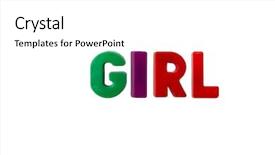  Presentation with letter - Slide set featuring kids learing reading - letter magnets girl isolated background and a white colored foreground