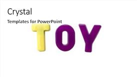  Presentation with letter - Theme enhanced with kids learing reading - letter magnets toy isolated background and a  colored foreground