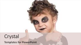  Presentation with kids magic show - Beautiful theme featuring kids magic show - portrait of little boy wearing backdrop and a lemonade colored foreground