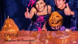  Presentation with children parents - Beautiful PPT theme featuring kids man and woman show backdrop and a red colored foreground