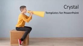  Presentation with cub boy scout oath scouts - Beautiful PPT theme featuring media news children - funny little boy sitting backdrop and a light gray colored foreground