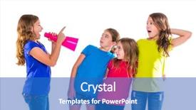  Presentation with political - Colorful slides enhanced with white background political leadership backdrop and a teal colored foreground