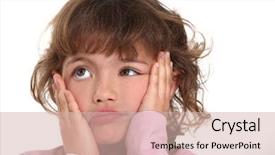  Presentation with esami medie girl power - Amazing slide deck having kids pajama - little girl sulking backdrop and a soft green colored foreground