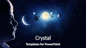  Presentation with kids space - PPT theme having kids planet - cute boy of school age background and a  colored foreground