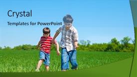  Presentation with exercise kids kid doing fitness - PPT theme consisting of kids playing with the ball background and a light blue colored foreground