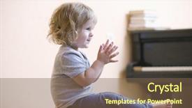  Presentation with side by side - Amazing presentation theme having kids profile - full length side view backdrop and a  colored foreground