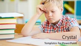  Presentation with thinking - Amazing slide deck having kids rights - handsome little boy thinking backdrop and a lemonade colored foreground