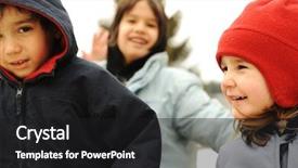  Presentation with diverse group of children - PPT layouts featuring kids running school - happy group of children outdoor background and a  colored foreground