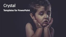  Presentation with human face set of faces - Beautiful presentation theme featuring kids smoking - hairstyle boy dressed rocker backdrop and a dark gray colored foreground