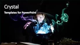  Presentation with grotesque halloween - Amazing PPT theme having kids smoking - little halloween witch reading conjure backdrop and a black colored foreground