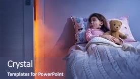  Presentation with monsters - Slides enhanced with kids smoking - nightmare for children little child background and a ocean colored foreground