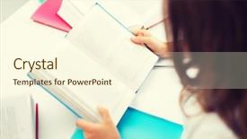  Presentation with children education - Presentation with education children and school concept background and a cream colored foreground