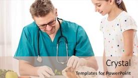  Presentation with veterinary pig - Cool new PPT layouts with stethoscope green apple - smart veterinary showing the diet backdrop and a lemonade colored foreground