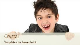  Presentation with funny animal - Theme with kids teeth - adorable and funny 8 year background and a cream colored foreground