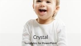 Presentation with happy baby - Colorful PPT theme enhanced with kids teeth - bright closeup portrait of adorable backdrop and a light gray colored foreground