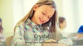  Presentation with elementary school sample monitoring tool - Cool new presentation theme with kids testing - education elementary school learning backdrop and a mint green colored foreground