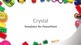  Presentation with kids space - Audience pleasing PPT layouts consisting of kids-toys-frame-on-white backdrop and a white colored foreground