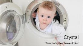  Presentation with eye - Colorful slide set enhanced with pure baby from washer backdrop and a light gray colored foreground
