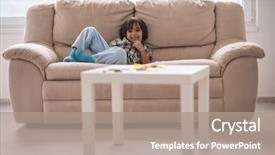  Presentation with cute - Colorful slides enhanced with kids tv - cute little child at beautiful backdrop and a coral colored foreground