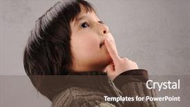  Presentation with faces - Cool new slide set with kids vision - one kid - many faces backdrop and a  colored foreground