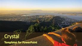  Presentation with jesus kids - Cool new presentation with kids watching the panorama view backdrop and a tawny brown colored foreground