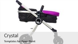  Presentation with pink and white roses shabby chic country - Cool new theme with kids wheel chair - child pram isolated backdrop and a  colored foreground