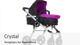  Presentation with pink and white roses shabby chic country - Beautiful slide deck featuring kids wheel chair - child pram isolated backdrop and a white colored foreground