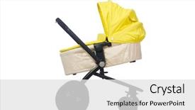  Presentation with pink and white roses shabby chic country - Presentation design featuring kids wheel chair - child pram isolated background and a  colored foreground