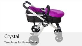  Presentation with pink and white roses shabby chic country - Beautiful slide set featuring kids wheel chair - child pram isolated backdrop and a  colored foreground