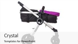  Presentation with pink and white roses shabby chic country - Cool new theme with kids wheel chair - child pram isolated backdrop and a white colored foreground