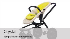  Presentation with pink and white roses shabby chic country - Colorful presentation theme enhanced with kids wheel chair - child pram isolated backdrop and a  colored foreground