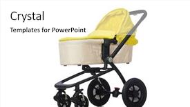  Presentation with pink and white roses shabby chic country - Beautiful slides featuring kids wheel chair - child pram isolated backdrop and a  colored foreground