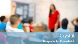  Presentation with jewish - Amazing PPT theme having kids-with-teacher-kids backdrop and a light blue colored foreground