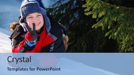  Presentation with peace - Amazing presentation design having kidspeace - child making peace sign backdrop and a  colored foreground