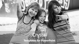  Presentation with black couple having fun - Colorful slide deck enhanced with kidspeace - teenage girls having fun backdrop and a gray colored foreground