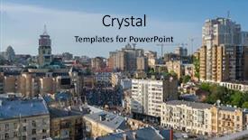  Presentation with ukraine - PPT theme consisting of kiev downtown at summer ukraine background and a light blue colored foreground