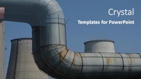  Presentation with power plant industrial - 