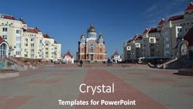  Presentation with orthodox - Beautiful presentation theme featuring kiev-ukraine-apr-7-2014 backdrop and a gray colored foreground