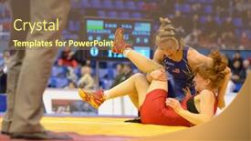  Presentation with wrestling - Slide set featuring detail of gourd and sesami seed with coffee beans on a white plate background and a gray colored foreground