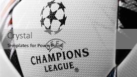  Presentation with champions league - Presentation theme enhanced with kiev-ukraine-february-22-2018 background and a  colored foreground