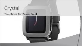  Presentation with smartwatch - Beautiful presentation design featuring kiev-ukraine-june-22-2015 backdrop and a light gray colored foreground