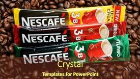  Presentation with beverage - Beautiful slides featuring kiev-ukraine-june-27-2016 backdrop and a tawny brown colored foreground