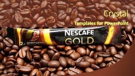  Presentation with beverage - Theme with kiev-ukraine-june-27-2016 background and a tawny brown colored foreground